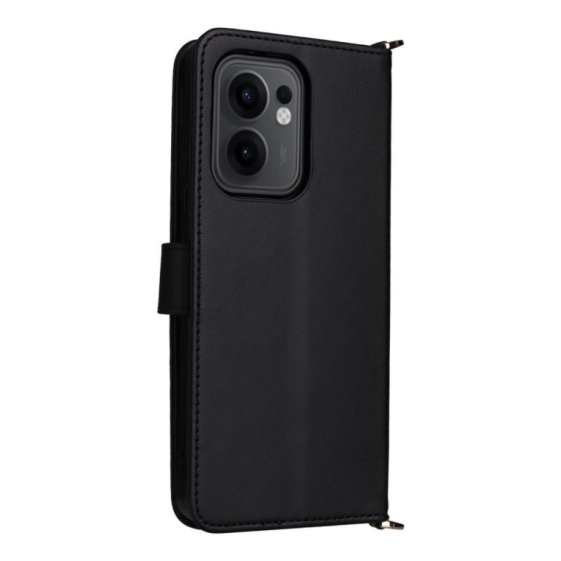 Kotelot Oppo Reno 13f 4g / 5g / 13 Fs 5g Puhelinkuoret Ensiluokkainen Retrohenkinen Olkahihna Ja Kaulanauha