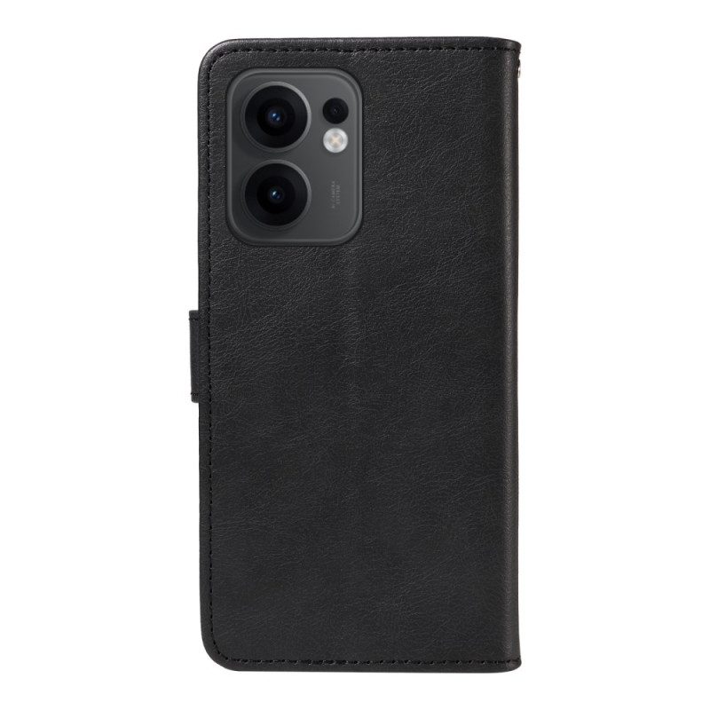 Kuoret Oppo Reno 13f 4g / 5g / 13 Fs 5g Yksivärinen Tekonahka