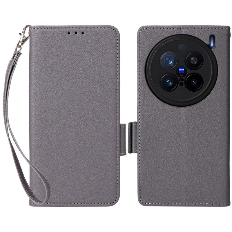 Kotelot Vivo X200 Pro Keinonahkainen Ranneke