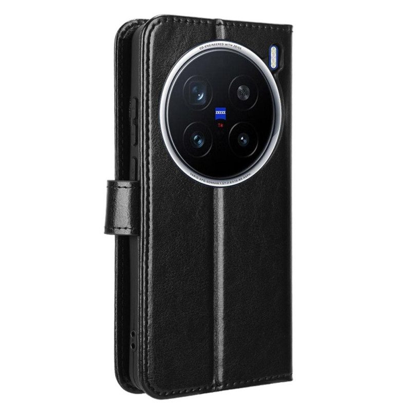 Kotelot Vivo X200 Pro Räikeä Keinonahka Suojakuori