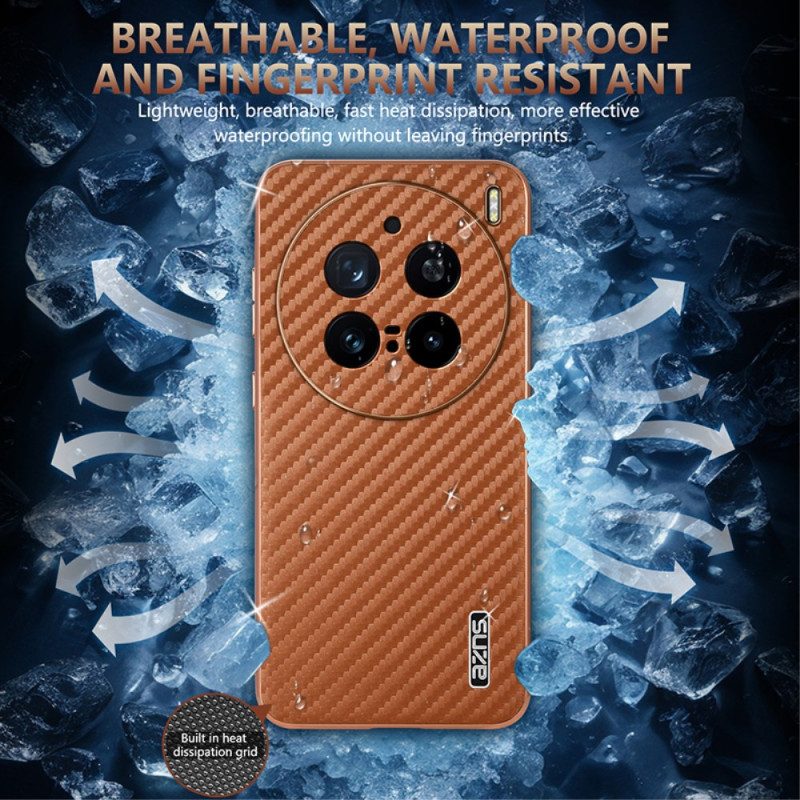 Kuori Vivo X200 Pro Hiilikuituinen Vetoketjullinen Lompakko