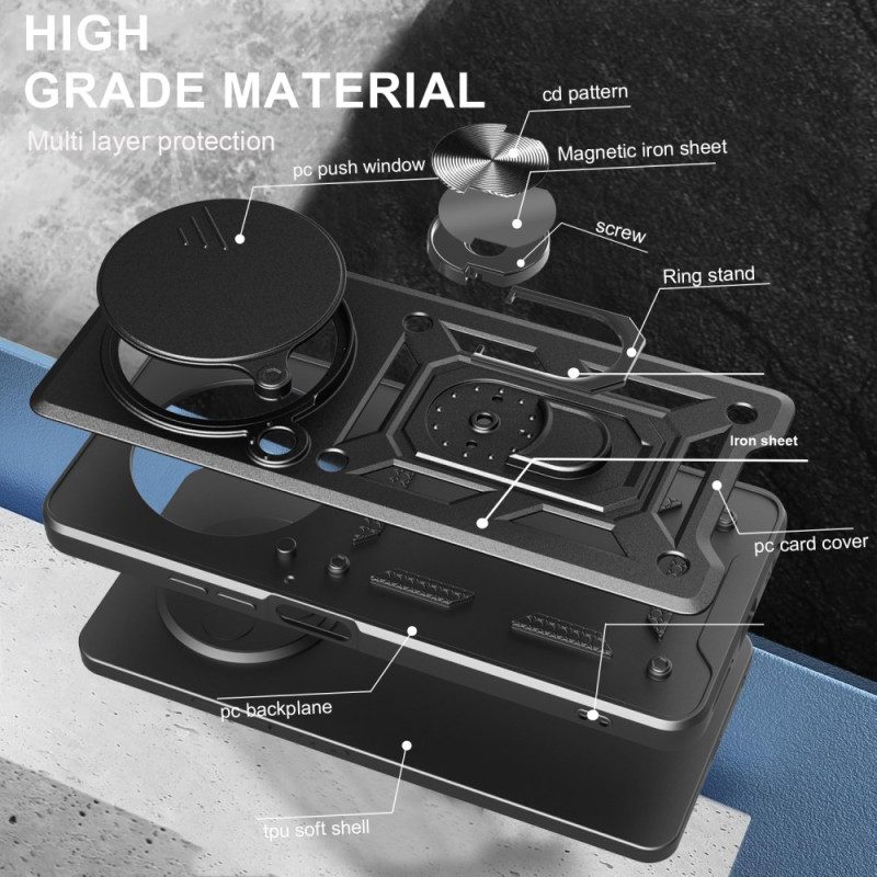 Kuori Vivo X200 Pro Liukuva Kameran Suojus Ja Integroitu Jalusta