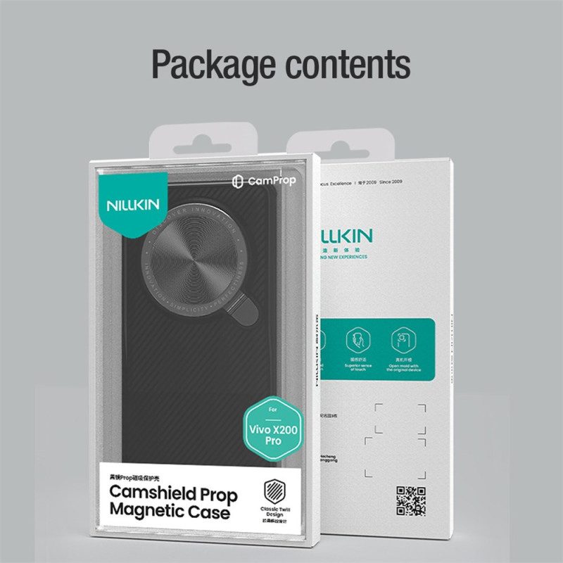 Kuori Vivo X200 Pro Magsafe Camshield -potkuri Nillkin Suojakuori