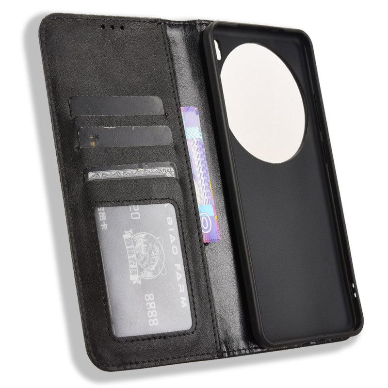 Nahkakotelo Vivo X200 Pro Vintage-reunus Suojakuori