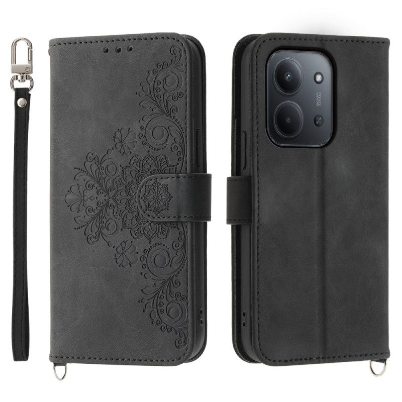 Kotelot Poco C85 Mokkanahkainen Pitsiefekti