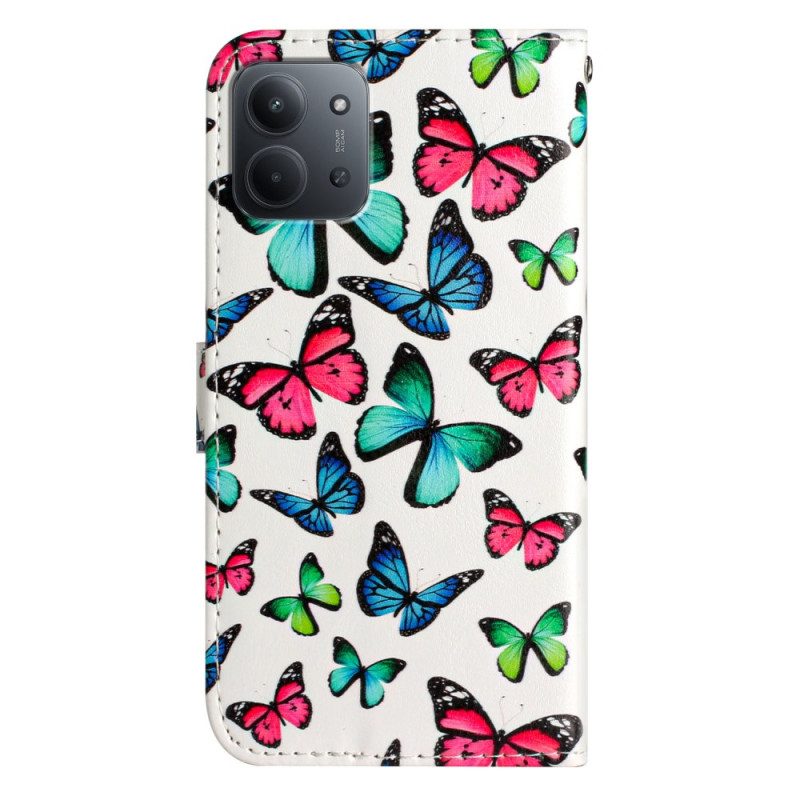 Kotelot Poco C85 Värikkäät Perhoset