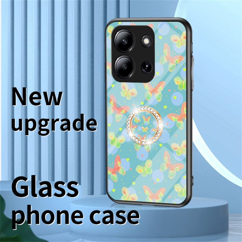 Kuori Poco C85 Karkaistusta Lasista Valmistettu Perhonen