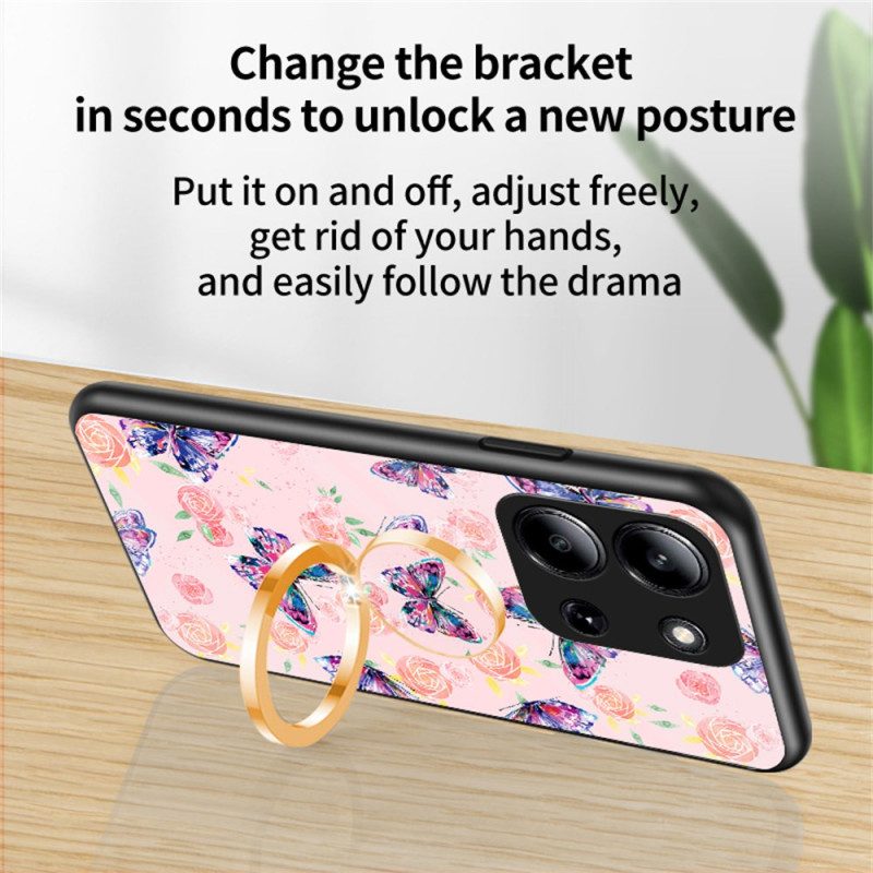 Kuori Poco C85 Karkaistusta Lasista Valmistettu Perhonen