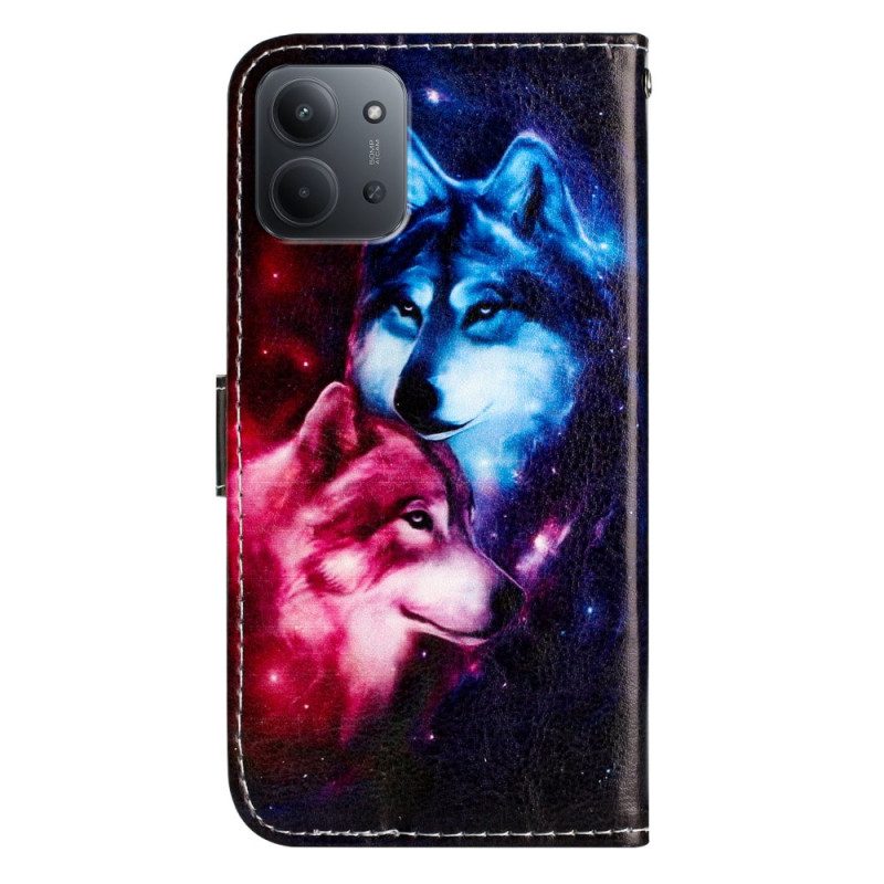 Nahkakotelo Poco C85 Kaksi Sutta