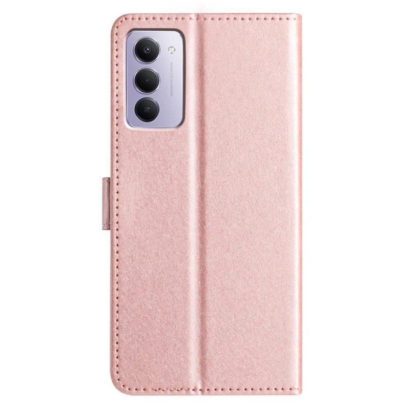 Nahkakotelo Poco C85 Silkkikuvioinen