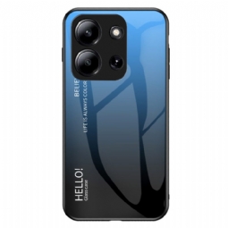 Puhelinkuoret Poco C85 Karkaistusta Lasista Valmistettu Hello-näyttö