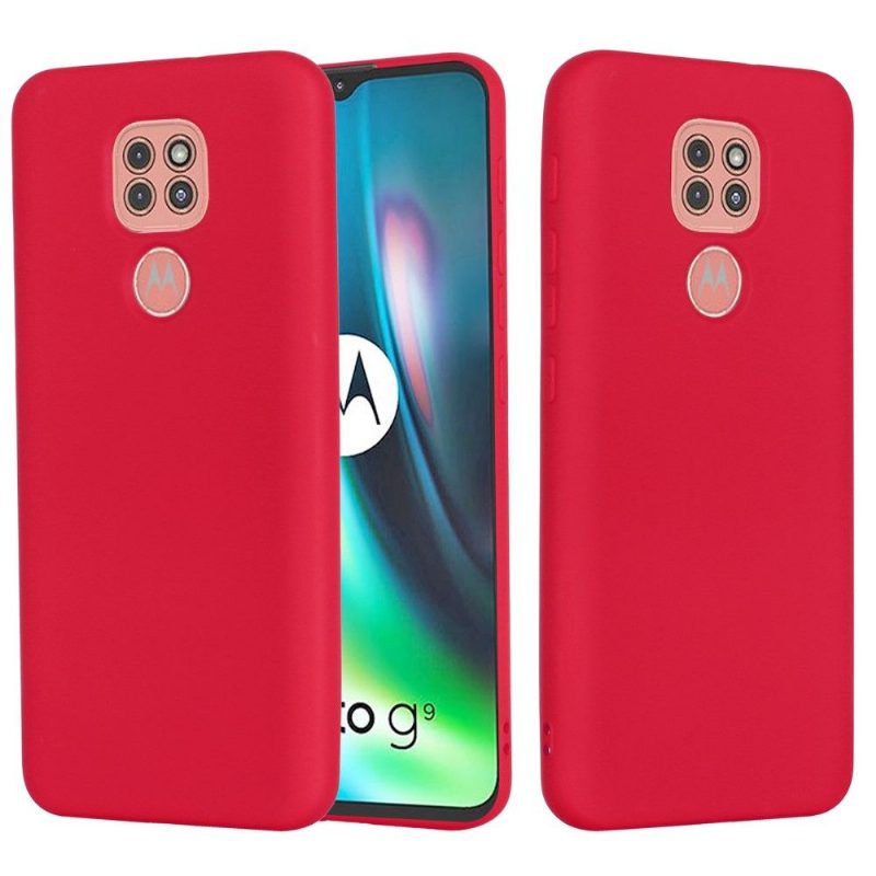 Kuori Motorola Moto G9 Play Puro Nestemäinen Silikoni