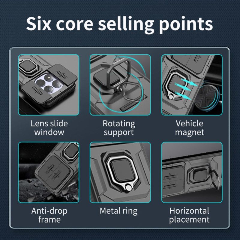 Case Xiaomi Redmi Note 15 Pro 5g Puhelinkuoret Kestävä Rengas Linssinsuojuksella