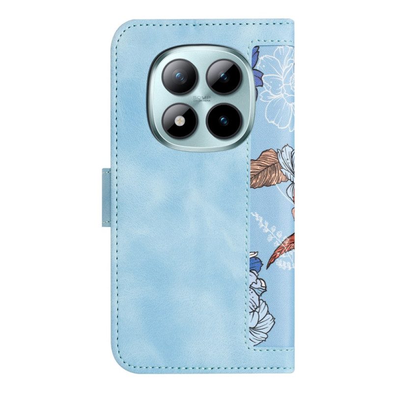 Kotelot Xiaomi Redmi Note 15 Pro 5g Kukkakuvio Hihnalla