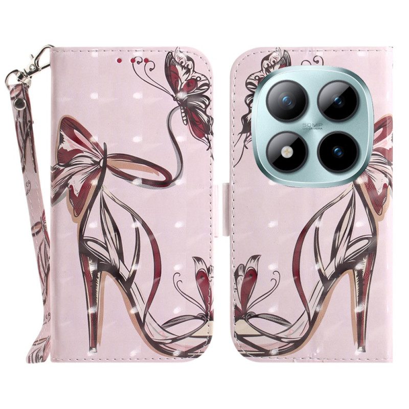 Kotelot Xiaomi Redmi Note 15 Pro 5g Puhelinkuoret Hihnoilla Koristellut Korkokengät