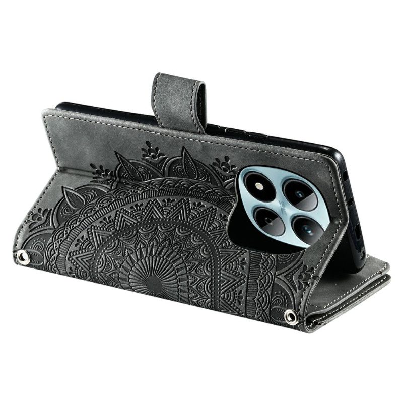Kotelot Xiaomi Redmi Note 15 Pro 5g Puhelinkuoret Mandala-kukkakuvioinen Mokkanahkaefektilompakko