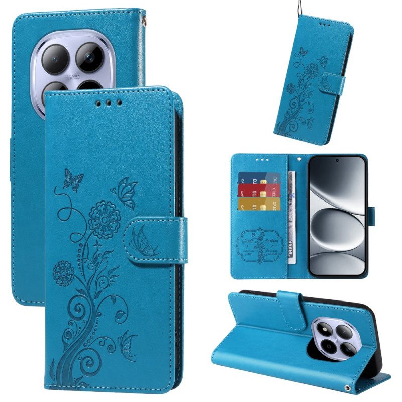 Kotelot Xiaomi Redmi Note 15 Pro 5g Puhelinkuoret Perhosia Ja Kukkia