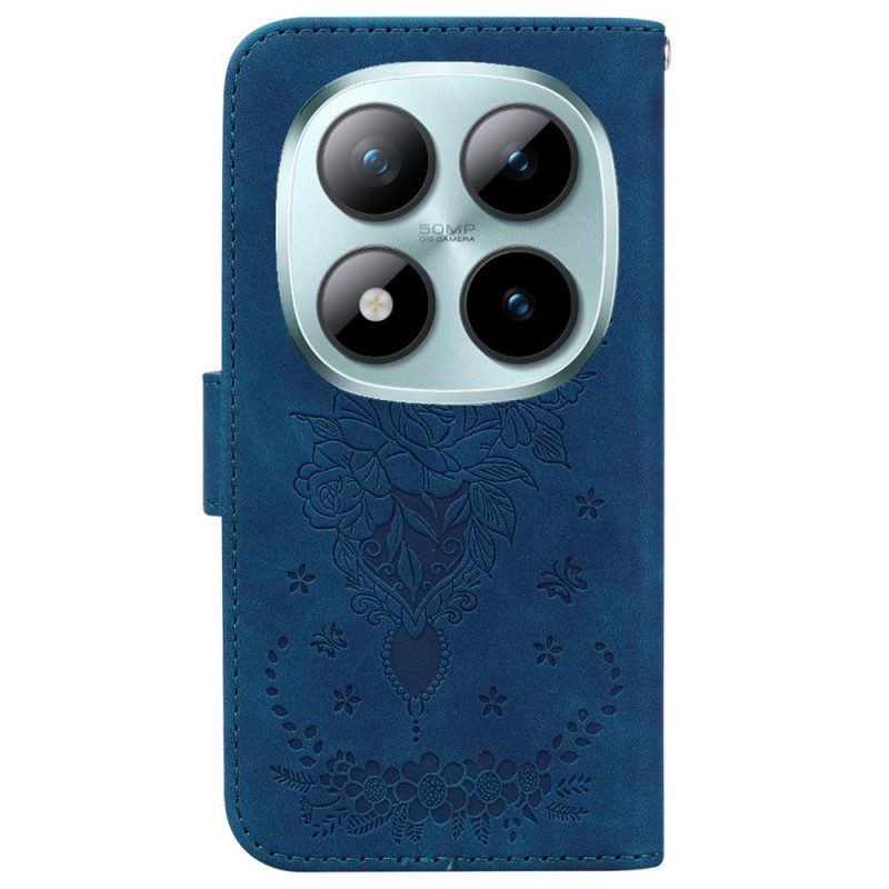 Kotelot Xiaomi Redmi Note 15 Pro 5g Puhelinkuoret Perhosia Ja Ruusuja