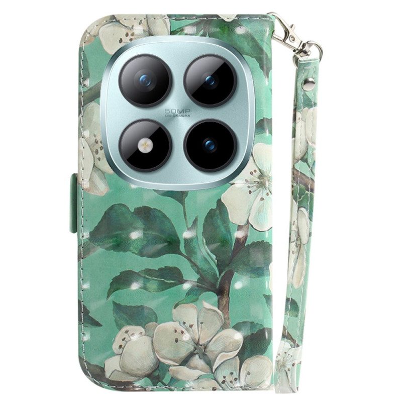 Kotelot Xiaomi Redmi Note 15 Pro 5g Vesivärikukat Hihnoilla Suojakuori