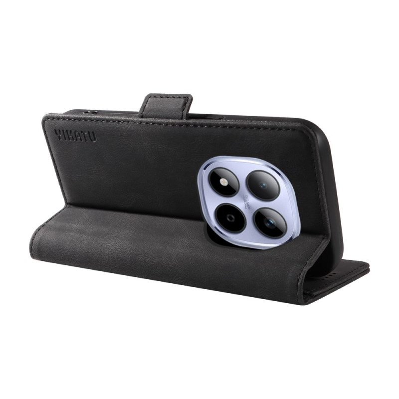 Kotelot Xiaomi Redmi Note 15 Pro 5g Yikatu-mokkanahkaefekti Suojakuori