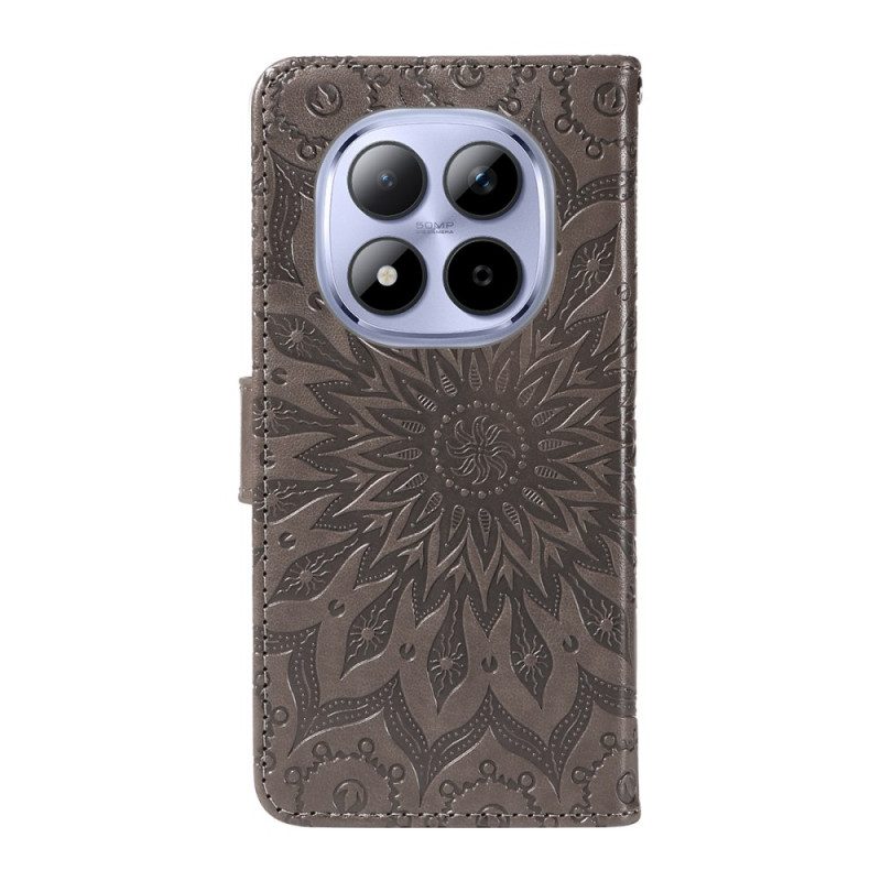 Nahkakotelo Xiaomi Redmi Note 15 Pro 5g Auringonkukkakuvio