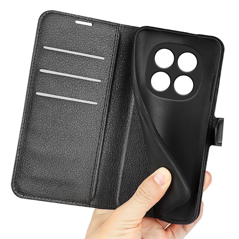 Nahkakotelo Xiaomi Redmi Note 15 Pro 5g Litsikuvioinen Tekonahka