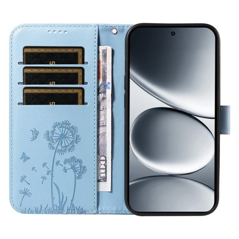 Nahkakotelo Xiaomi Redmi Note 15 Pro 5g Voikukka-remmikuvio