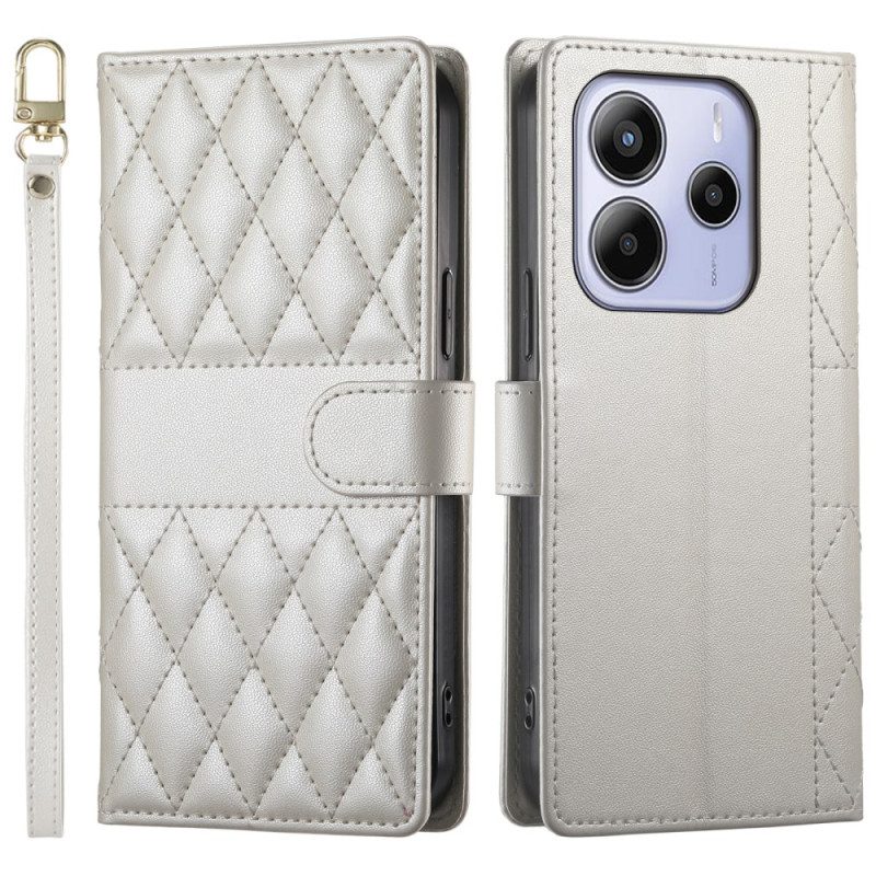 Kotelot Xiaomi Redmi Note 14 4g Tikattu Hihnalla Ja Olkahihnalla Suojakuori