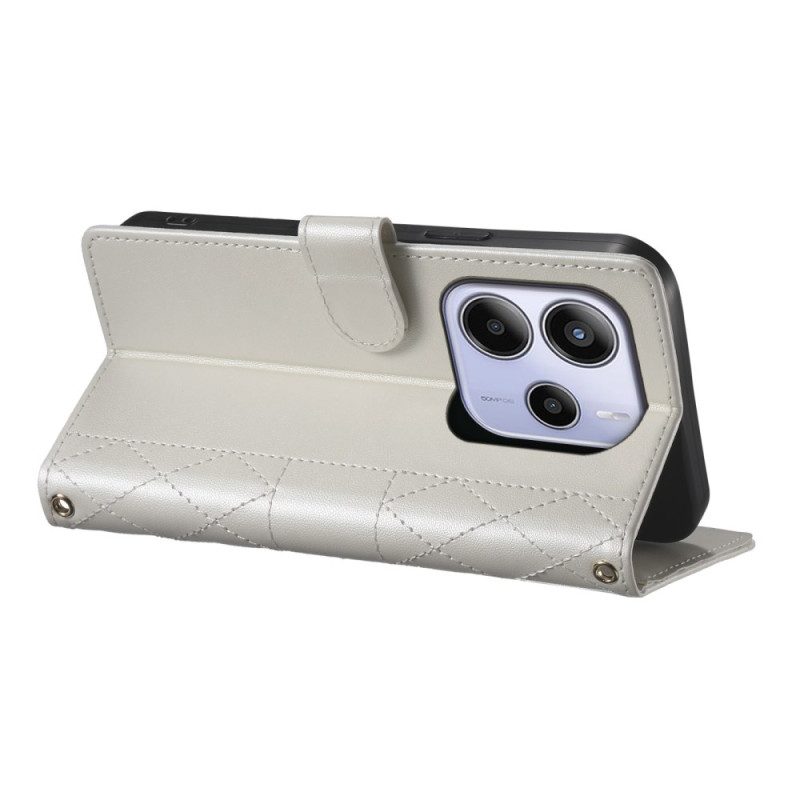 Kotelot Xiaomi Redmi Note 14 4g Tikattu Hihnalla Ja Olkahihnalla Suojakuori