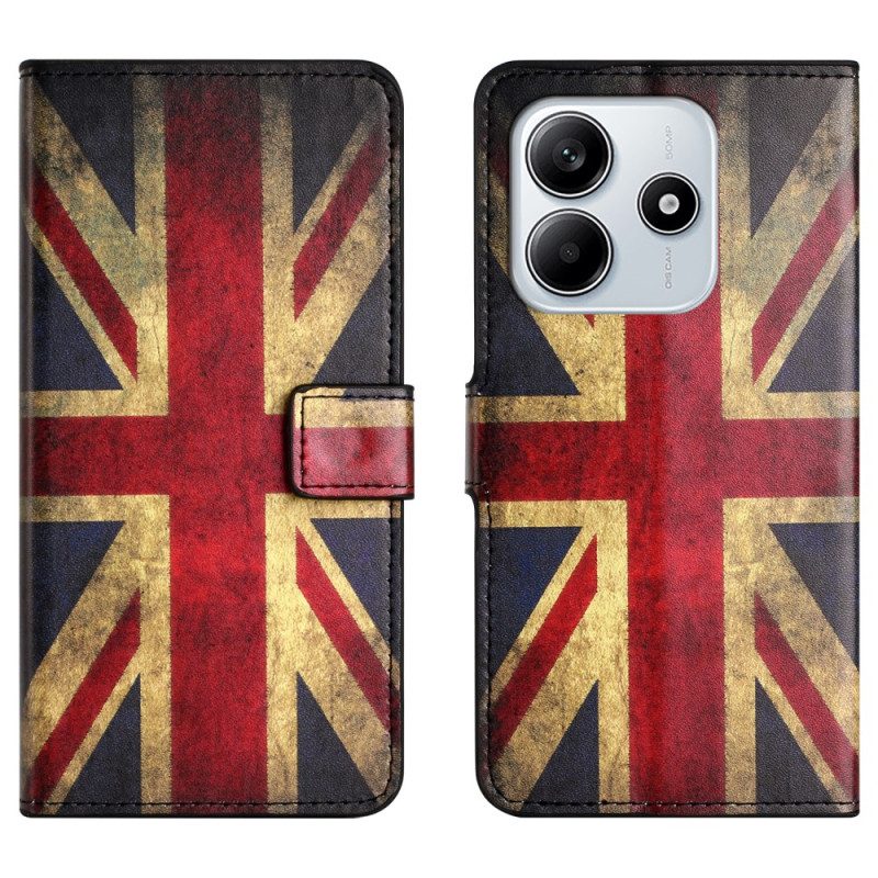 Kotelot Xiaomi Redmi Note 14 4g Vintage-britannian Lippu