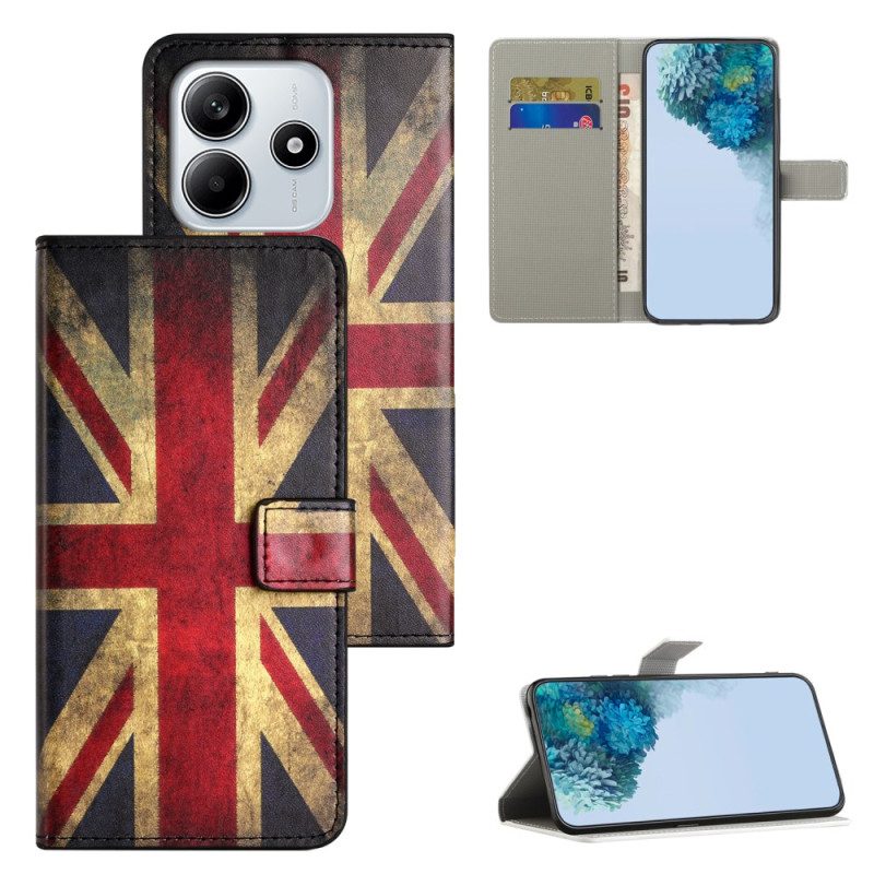 Kotelot Xiaomi Redmi Note 14 4g Vintage-britannian Lippu