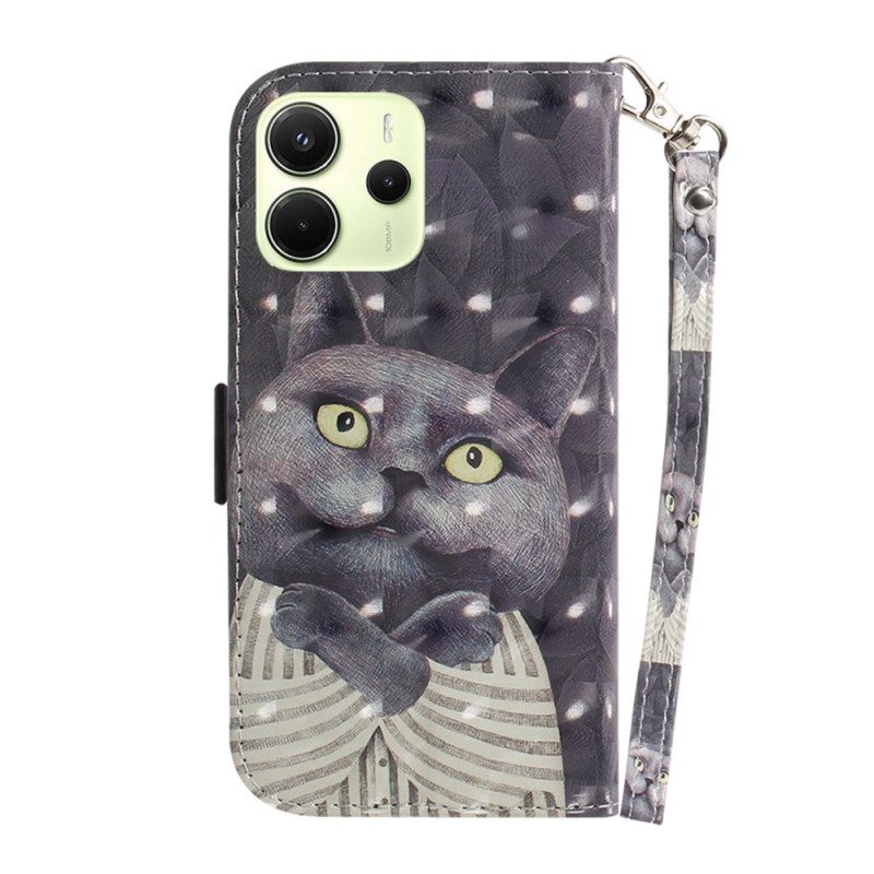 Kuoret Xiaomi Redmi Note 14 4g Harmaa Kissa Hihnalla