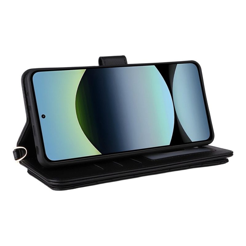 Kuoret Xiaomi Redmi Note 14 4g Premium-lompakko Hihnalla Ja Olkahihnalla