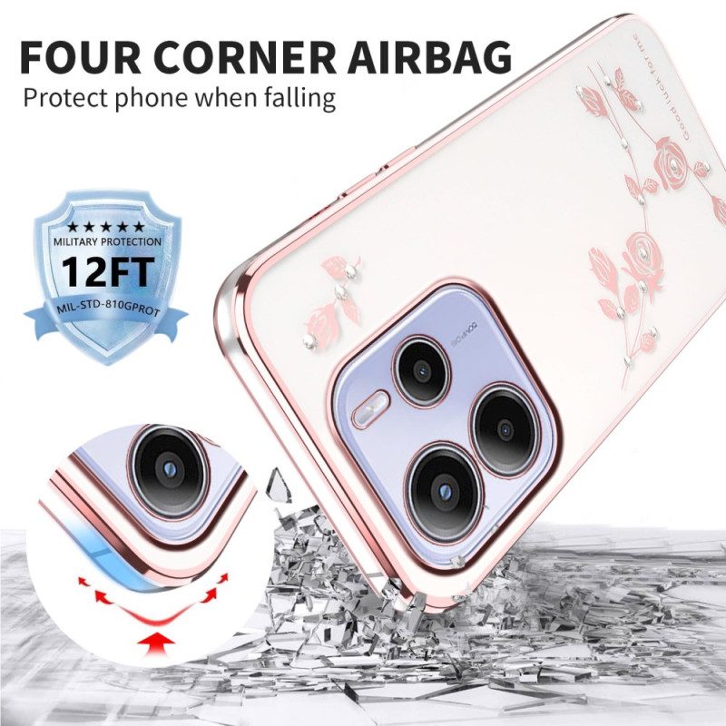 Kuori Xiaomi Redmi Note 14 4g Strasseja Ja Kukkia