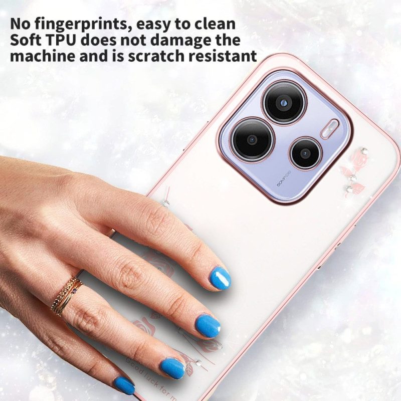 Kuori Xiaomi Redmi Note 14 4g Strasseja Ja Kukkia