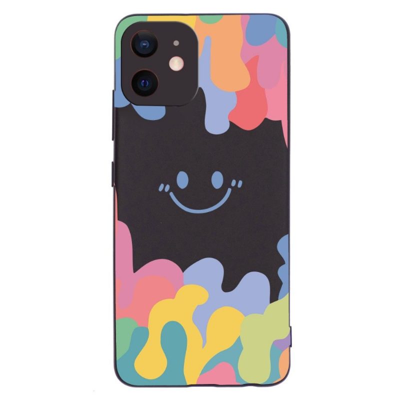 Kuori iPhone 12 Mini Silicone Smiling Splash