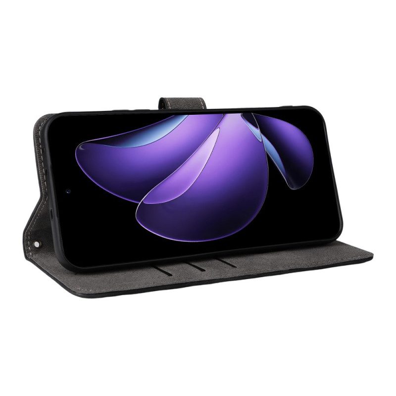 Kotelot Oppo Reno 13 5g Mokkanahkaefekti Rfid-suojahihna