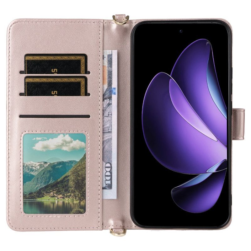 Kotelot Oppo Reno 13 5g Retrotyylinen Kello Hihnalla Ja Olkahihnalla