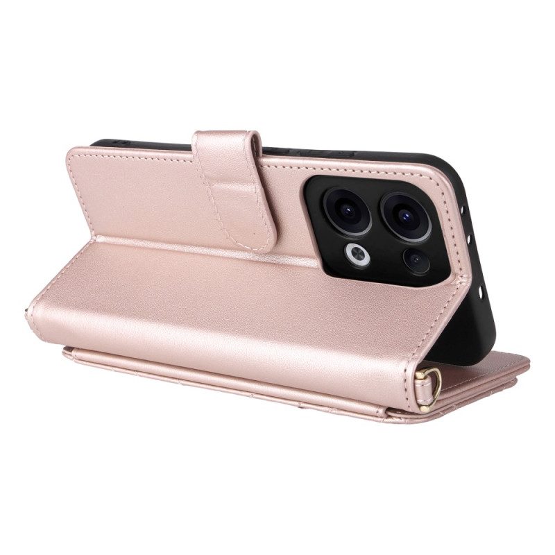 Kotelot Oppo Reno 13 5g Retrotyylinen Kello Hihnalla Ja Olkahihnalla