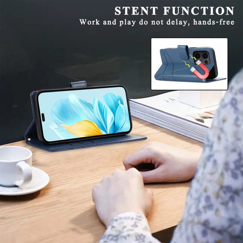 Nahkakotelo Oppo Reno 13 5g Viivat