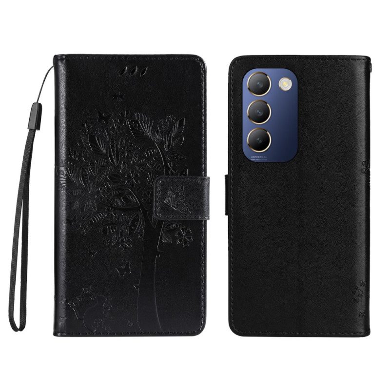 Kotelot Vivo V40 Se 5g Puhelinkuoret Puu Ja Kissa