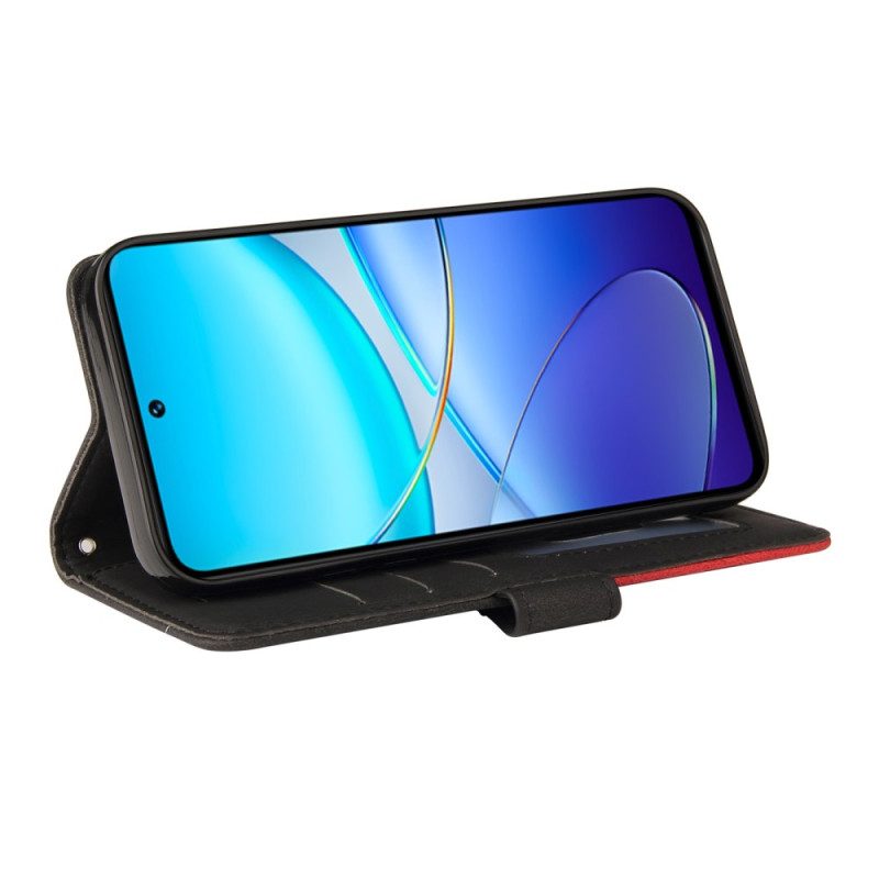 Nahkakotelo Vivo V40 Se 5g Kaksisävyinen Aaltokuvio