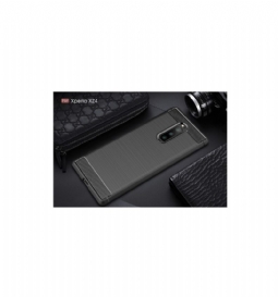 Kuori Sony Xperia 1 Suojakuori Hiiliharjattu Geeli