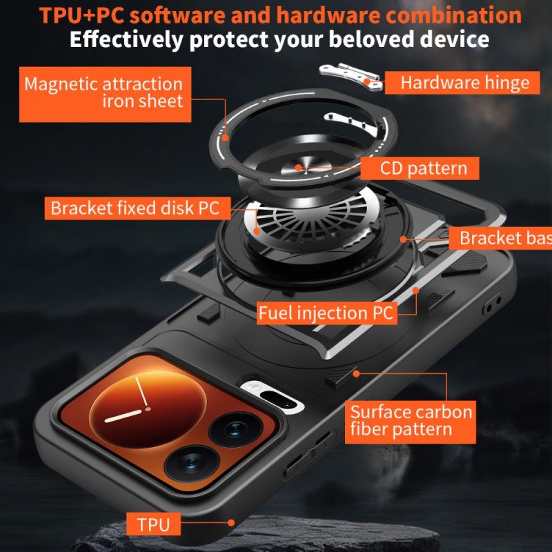 Case Xiaomi 17 Pro Max Puhelinkuoret Magneettinen Ja Pyörivä Jalusta