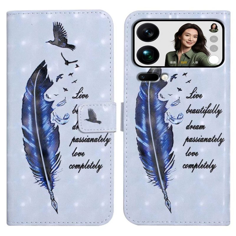 Kotelot Xiaomi 17 Pro Max Sininen Höyhen Suojakuori