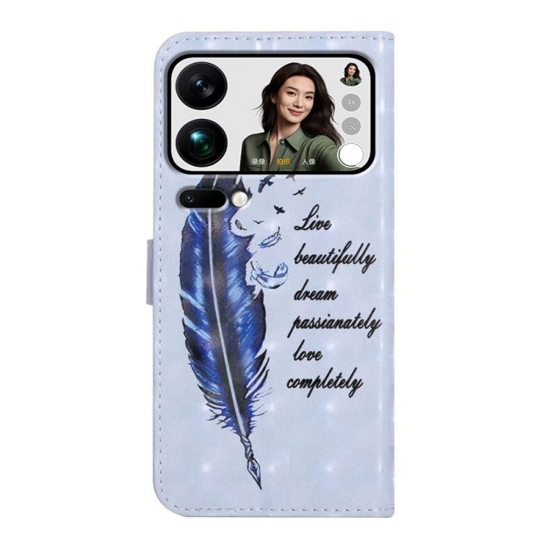 Kotelot Xiaomi 17 Pro Max Sininen Höyhen Suojakuori