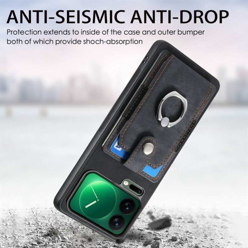 Kuori Xiaomi 17 Pro Max Korttikotelo Ja Sormusteline