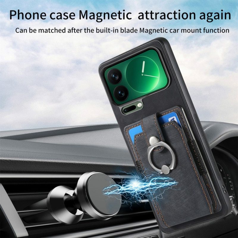 Kuori Xiaomi 17 Pro Max Korttikotelo Ja Sormusteline