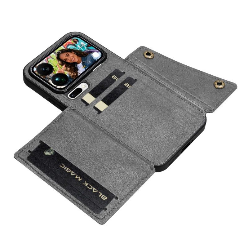 Kuori Xiaomi 17 Pro Max Nahkajäljitelmäkorttikotelo