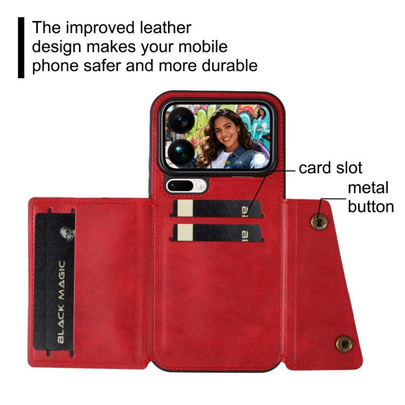 Kuori Xiaomi 17 Pro Max Nahkajäljitelmäkorttikotelo